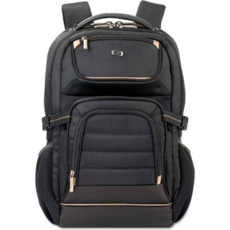 SOLO SOLO® Pro Laptop Backpack, 17.3", 12 1/2 x 7 1/2 x 18, Black PRO7424